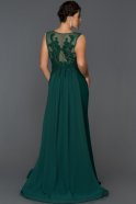 Long Emerald Green Oversized Mermaid Evening Dress ABU301