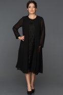Black Oversized Evening Dress AB9068