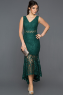 Long Emerald Green Evening Dress ABK036