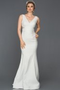 Long Silver Mermaid Prom Dress ABU313