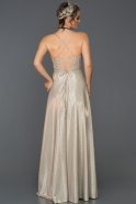 Long Silver Prom Gown ABU168