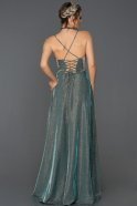 Long Oil Green Prom Gown ABU168