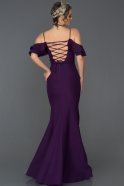 Long Purple Mermaid Prom Dress ABU035
