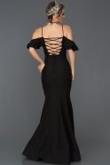 Long Black Mermaid Prom Dress ABU035