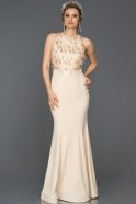 Long Gold Mermaid Prom Dress ABU248