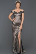 Long Black-Silver Mermaid Prom Dress ABU250