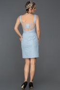 Blue Short Invitation Dress ABK052