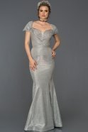 Long Grey Mermaid Evening Dress AB7541