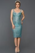 Short Blue Invitation Dress ABK146