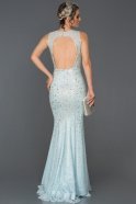 Long Light Blue Mermaid Prom Dress AB302