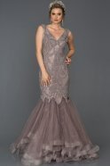 Long Lavander Mermaid Prom Dress AB307