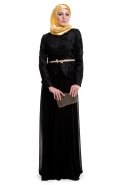 Black Hijab Dress C3533