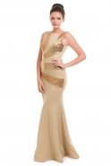 Long Gold Evening Dress C3239