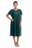 Emerald Green Oversized Evening Dress AL8804