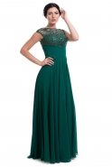 Long Green Evening Dress M1465