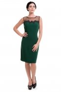 Short Green Coctail Dress M1376