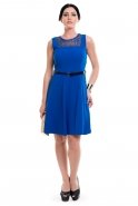 Short Sax Blue Evening Dress T2180
