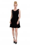 Short Black Evening Dress T2162
