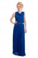 Sax Blue Coctail Dress T2131