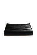 Black Leather Evening Bag V424