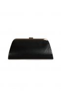 Black Leather Evening Bag V405