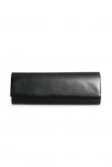 Black Leather Evening Bag V493