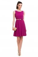 Short Purple Evening Dress T2124