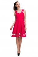 Short Fuchsia Evening Dress T2163