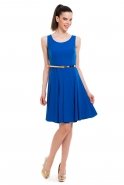 Short Sax Blue Evening Dress T2077N