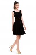 Short Black Evening Dress T2077N