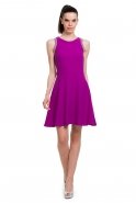 Short Purple Evening Dress T2164