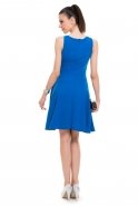 Short Sax Blue Evening Dress T2147