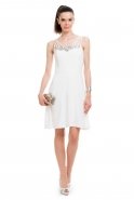Short White Evening Dress T2147