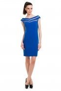 Short Sax Blue Evening Dress T2143