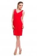 Short Red Evening Dress T2032