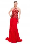Long Red Evening Dress S4052