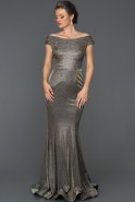 Long Anthracite Mermaid Prom Dress ABU292