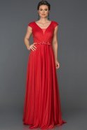 Long Red Engagement Dress AB4574