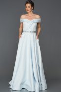 Long Blue Engagement Dress ABU034