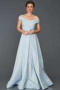 Long Blue Engagement Dress ABU237