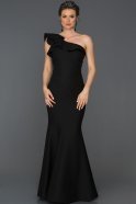 Long Black Mermaid Prom Dress ABU068