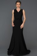 Long Black Mermaid Evening Dress ABU300