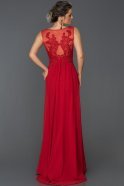 Long Red Mermaid Prom Dress ABU301