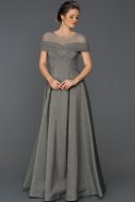 Long Grey Engagement Dress AB7088