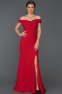 Long Red Prom Gown ABU176