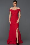 Long Red Prom Gown ABU245