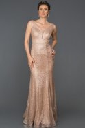 Long Powder Color Mermaid Prom Dress ABU308