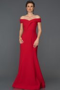 Long Red Prom Gown AB7128