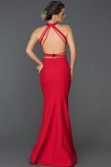 Long Red Mermaid Prom Dress ABU122
