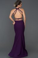 Long Purple Mermaid Prom Dress ABU122